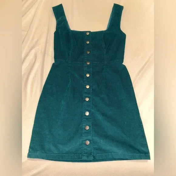 urban outfitters green corduroy dress Olive Corduroy Dress – Urban Belle Boutique main image 0